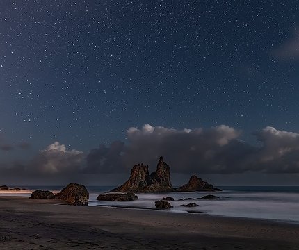 Benijo bei Nacht / Benijo de noche