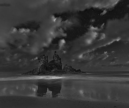 Benijo bei Nacht / Benijo de noche