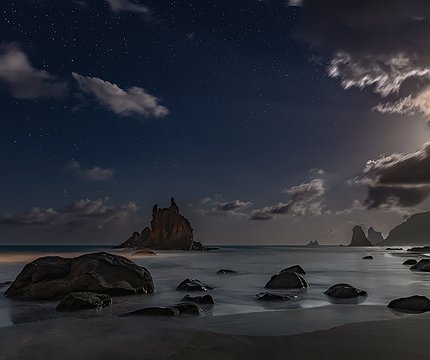 Benijo bei Nacht / Benijo de noche