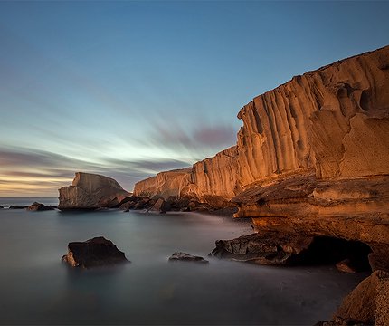 Langzeitbelichtung bei Sonnenaufgang